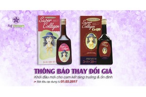 THÔNG BÁO ĐIỀU CHỈNH GIÁ SUPER COLLAGEN & SUPER COLLAGEN CoQ10